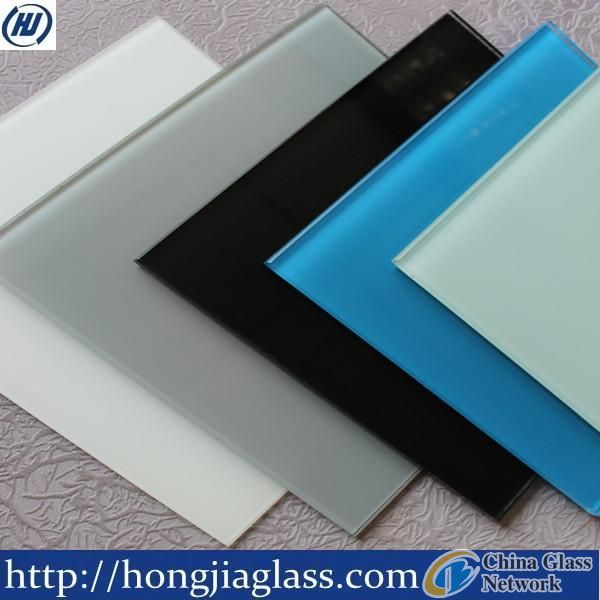 Colored glazing glass